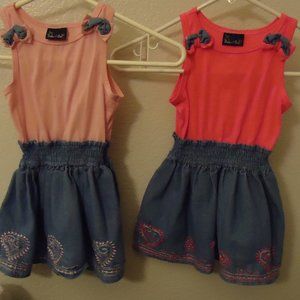 Twins dresses, "Sweet N Soft in Paris", size 2T